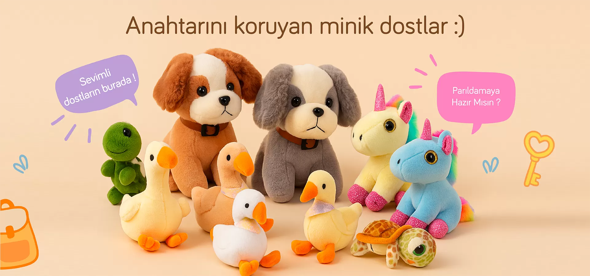 peluş anahtarlık