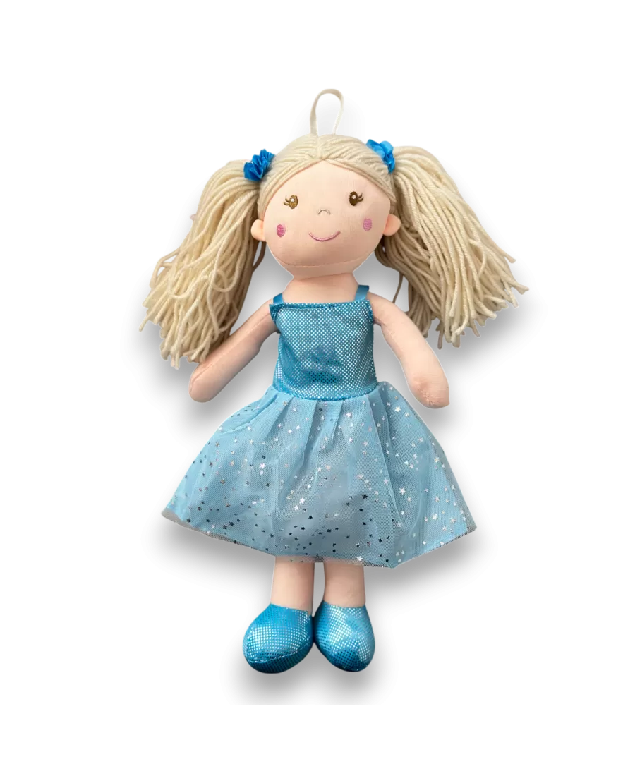 LİNA BEBEK 37 CM MAVİ