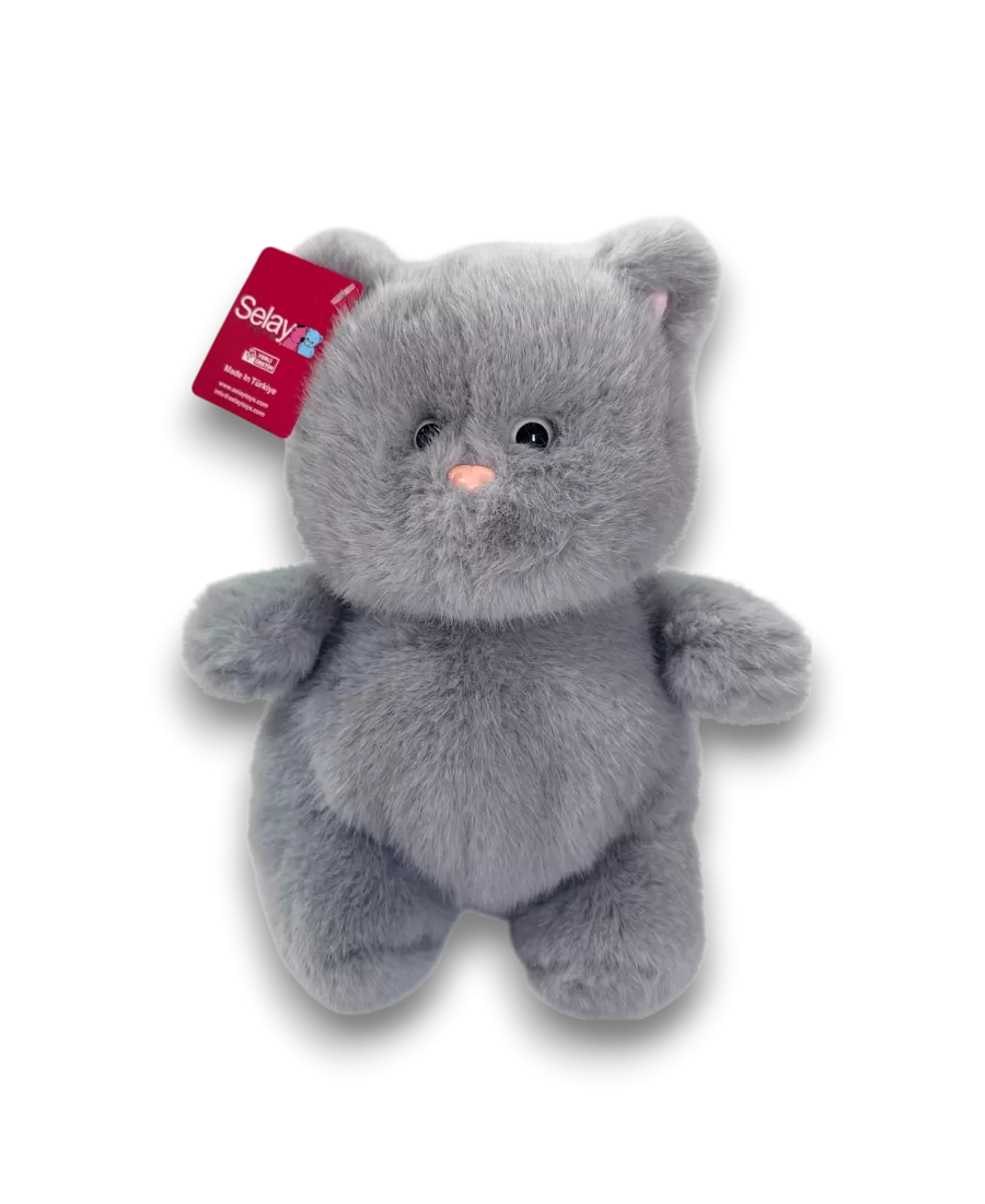 KEDİ 26 CM GRİ