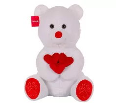 Kalpli Ayı 65 cm Beyaz