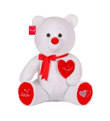 Yumoş Ayı 47 cm Beyaz