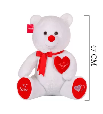 Yumoş Ayı 47 cm Beyaz