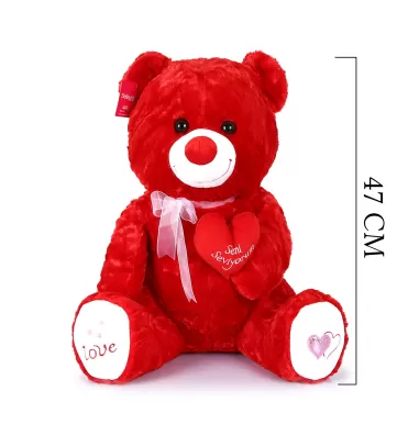 Yumoş Ayı 47 cm Kırmızı