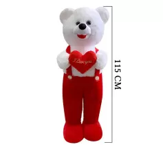 Kalpli Tulumlu Ayı 115 cm Kırmızı