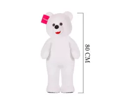 Eros Ayakta Ayı 80 cm Beyaz 