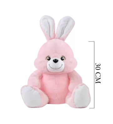 OTURAN SEVİMLİ TAVŞAN 30 CM PEMBE