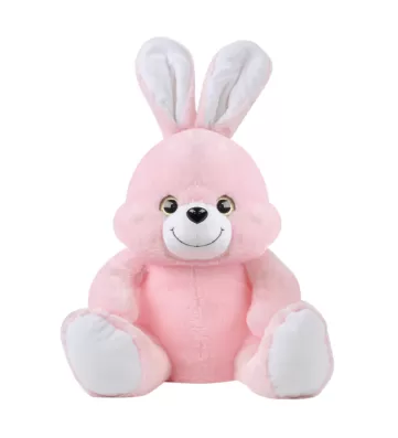 OTURAN SEVİMLİ TAVŞAN 37 CM PEMBE