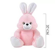 OTURAN SEVİMLİ TAVŞAN 37 CM PEMBE