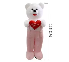 Kalpli Tulumlu Ayı 115 cm Pembe