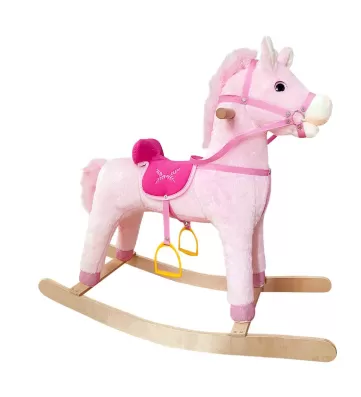 Müzikli Sallanan At 65 cm Pembe