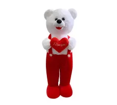 Kalpli Tulumlu Ayı 75 cm Kırmızı 