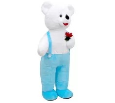Kalpli Tulumlu Ayı 115 cm Mavi 