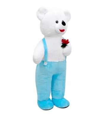 Kalpli Tulumlu Ayı 115 cm Mavi 