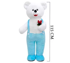 Kalpli Tulumlu Ayı 115 cm Mavi 
