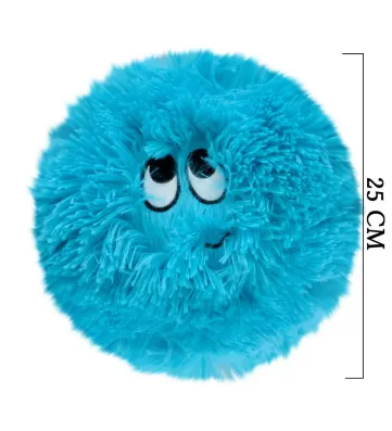 Flausy Puf Yastık 25 cm Mavi