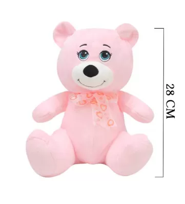 Göbekli Ayı 28 cm Pembe 
