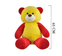 Sarı - Kırmızı Taraftar Ayı 65 cm 