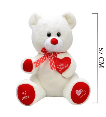Tıkıl Ayı 57 cm Ekru