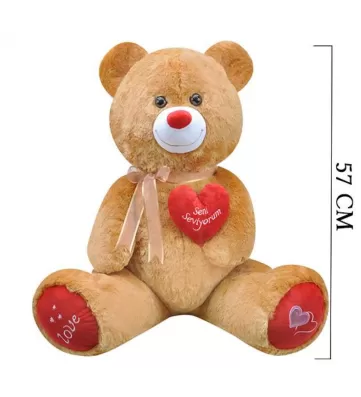 Tıkıl Ayı 57 cm Kahverengi