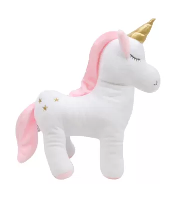 Unicorn Figürlü Yastık 35 cm Pembe