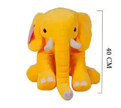 Oturan Dişli Fil 40 cm Sarı 