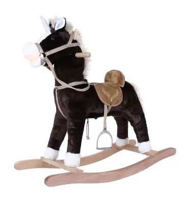 Tobby Müzikli Sallanan At 65 cm Kahverengi
