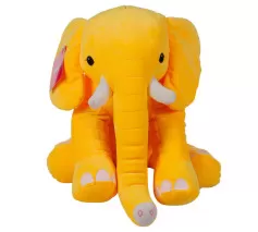 Oturan Dişli Fil Fil 50 cm Sarı
