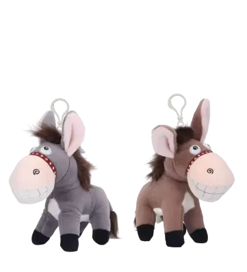 Eşek Anahtarlık 12 Cm Gri